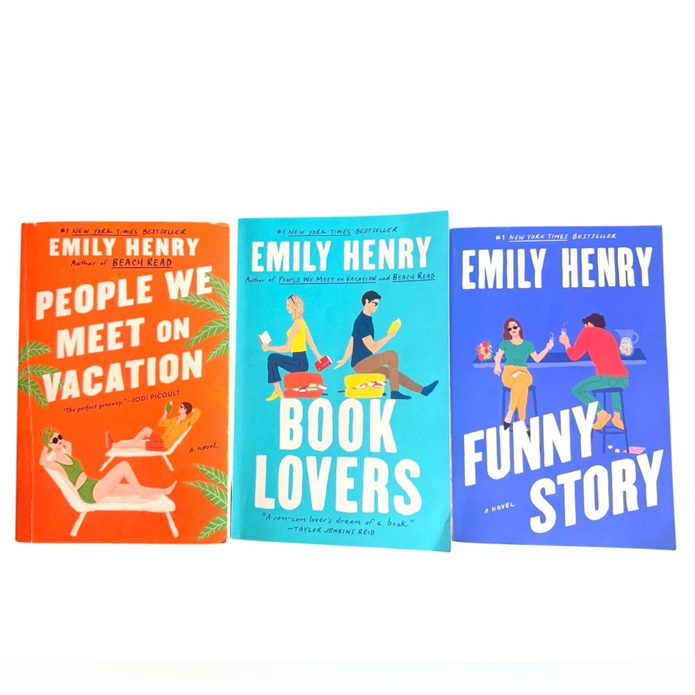 3 Book Lot- Emily Henry - Funny Story / Book Lovers / People We Meet On Vacation